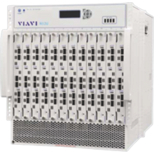 Front view of the VIAVI TestCenter SPT-N12U mainframe chassis