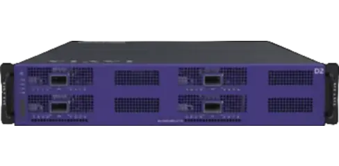 Front view of the VIAVI TestCenter D2 1.6T four-port OSFP test appliance
